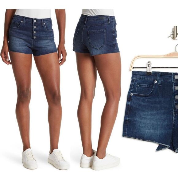 Blank NYC Pants - BLANKNYC high waisted cutoff denim shorts size 27 NWT